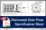 Horizontal Hem Press Specification Sheet